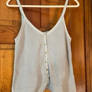 Abercrombie & Fitch Gray Knit Tank Top